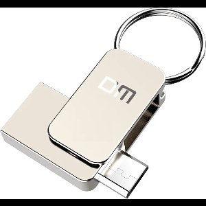 LUXWALLET PD20 Mini USB Stick USB 2.0/ Micro USB - OTG - Flash Drive – Geheugen –360 Graden Rotatieontwerp – 64GB - Zilver
