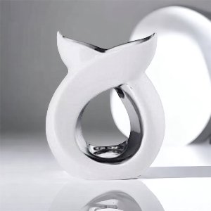 Waxbrander Serenity wit en schroom - Olie brander - Geur brander