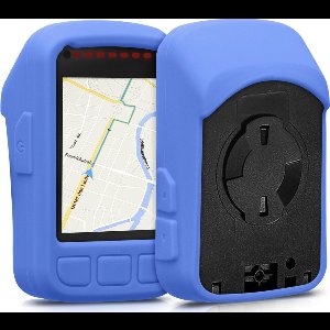 Beschermhoesje + screenprotector voor Wahoo Elemnt Roam v2 - Siliconen beschermhoes voor fietsnavigatie - blauw