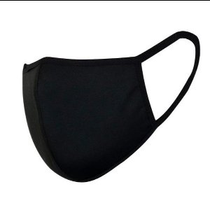 Mondneusmasker Katoen Zwart Wasbaar/Herbruikbaar - per set (2 stuks)