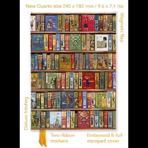 Flame Tree Quarto Notebook- Bodleian Libraries: High Jinks Bookshelves (Foiled Quarto Journal)