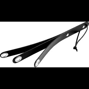 XX-Dreamtoys - lederen paddle 3 weg met zwarte oogjes