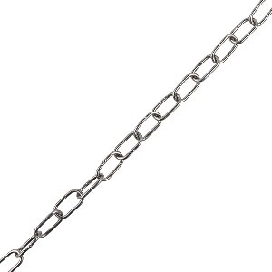 sierketting vernikkeld 22x3mm per 2.5 meter