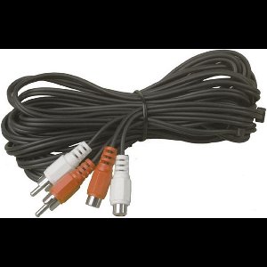 EUROPART - VERLENGKABEL 2XRCA M - 2XRCA F - 7.5M