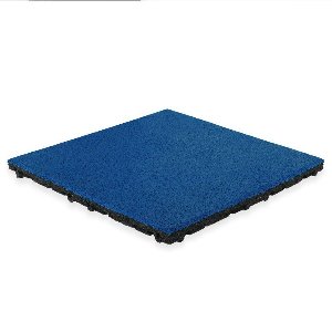 Rubber tegel met EPDM toplaag - 50 x 50 cm - 45 mm - Donker blauw (RAL 5002)