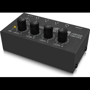 NÖRDIC SGM-204 MICROAMP HA400 Audio versterker - Voor koptelefoon - 4 Kanaals - 6.3mm splitter - 1 naar 4 - Zwart