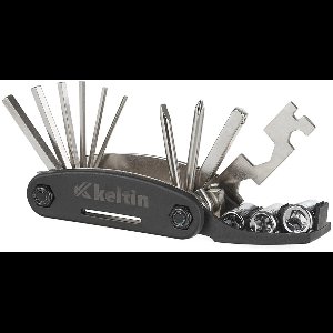 Keltin 16-in-1 fiets multitool - versterkt nikkel - compact zakmes ontwerp
