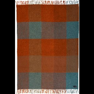 Klippan deken Gotland checks oranje 130x200 cm