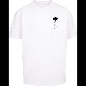 Merchcode - Love In The Air Heavy Oversize Heren T-shirt - XL - Wit