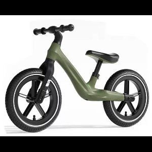 BOECK - Loopfiets – Baby Jungle Loopfiets – Stevige en veilige loopfiets voor peuters en kleuters – Balansfiets zonder pedalen – Lichtgewicht en duurzaam - Donkergroen - Trendy nu