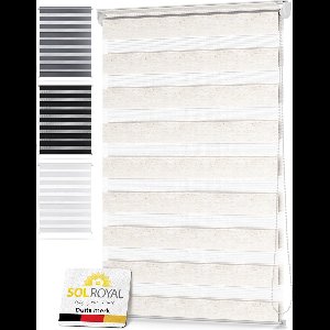 Sol Royal DL2 – Rolgordijn Lichtdoorlatend 80x220 cm Linnen – Duo Rolgordijn zonder Boren – Klembevestiging