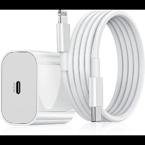 Snellader geschikt voor iPhone 14 & iPad Pro - 20W Snellader - USB-C Snellader met 1 Meter Lightning Kabel - Oplaadkabel