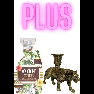 Devoted Creations Color me Coco 400 ml PLUS Kandelaar Tijger Bronze