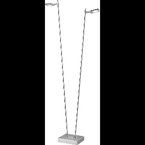 Sompex Quad Led Leeslamp Zilvergrijs - vloerlamp Duo