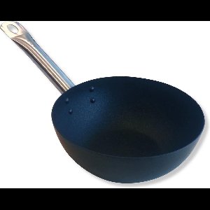 Point-Virgule Wokpan - Carobonstaal - Excalibur Anti-aanbaklaag - Ø 20cm