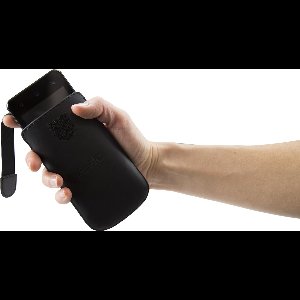 Fysic FMA-5000 Cover Slide case hoesje - Leren hoesje voor de FMA-5000 - Kunstleer Zwart