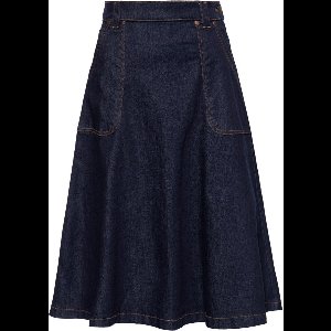 Queen Kerosin - Elastic denim Rok - M - Blauw