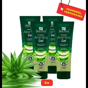 4 x Aloe Pura Aloe Vera Gel 100ml - Voordeelverpakking