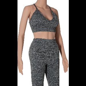 Xtreme - Sportset dames - Legging/BH - Grijs - S - Sportlegging - Sport BH dames