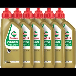 6 Stuks Castrol Power RS 2t volsyntetische 2 takt olie 1 liter