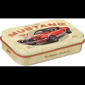 Mint Box XL Ford Mustang GT 1967 Red pepermuntdoos