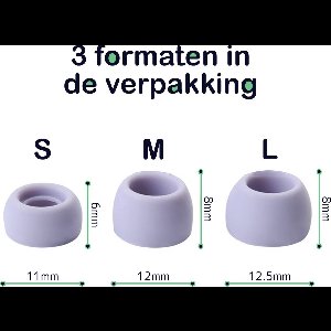 Scoby - Siliconen Tips Geschikt voor Samsung Galaxy Buds Pro - Earbuds Tips - Optimale Pasvorm - 3 Maten - Paars