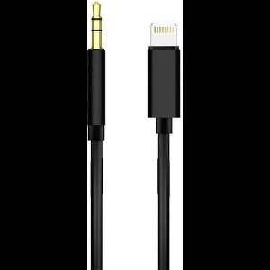 8-Pin (Lightning) naar AUX 3.5mm jack kabel audio adapter - geschikt voor iPhone en iPad- 1 meter - zwart