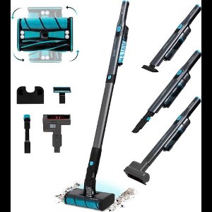 Multifunctionele Steelstofzuiger – Draadloos – Stofzuiger zonder Zak – Op Accu – Vacuum Cleaner – 20000PA – 8 Mondstukken – 210W