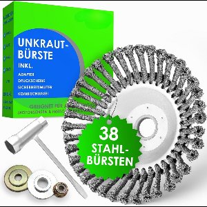 Solacis Onkruidborstel - Bosmaaier - Onkruidborstel bosmaaier - Onkruidborstel voor bosmaaier - Onkruid borstel - Must have om onkruid te verwijderen!