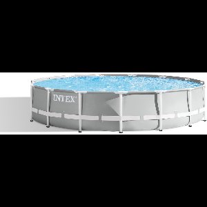 Intex Prism Frame Opzetzwembad Set - Ø 457 x 107 cm met filterpomp