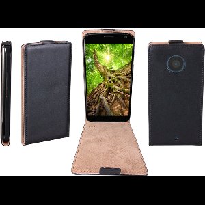 Flipcase voor Motorola Moto X 2e generatie zwart ultradun