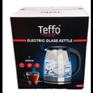 Teffo waterkoker - ledverlichting - 1.8L - zwart