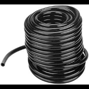 PolkaHome 4mm Irrigatieslang, Zwarte PVC Waterleiding voor Tuin, Gazon en Landbouw - 10 meter (32,8 ft) - Slijtvast en Duurzaam