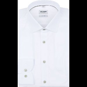 OLYMP Level 5 Overhemd Stretch Wit - Maat 45 - Heren - Overhemden Formeel