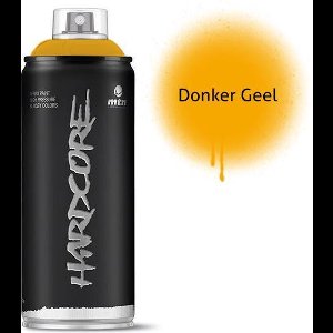 MTN Donkergele spuitverf - 400ml hoge druk en glans afwerking