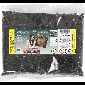 PhotoPearls strijkkralen zwart 6000 stuks nr 1