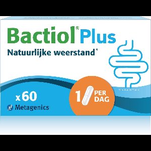 Bactiol Plus Probiotica - 60 capsules met 25 Miljard Levende Bacteriën Voor een verbeterde weerstand - Ondersteunt de Darmflora & het Immuunsysteem - Vitamine A & Vitamine D