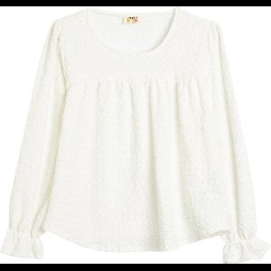 Lange mouw Geruite kraag Blouse