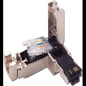 Siemens IE FC RJ45 Plug 90 2x2, RJ45 connector met FC-aansluiting, 90 graden 6GK1901-1BB20-2AB0 6GK19011BB202AB0 1 stuk