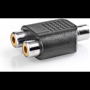 Scoby - Koppelstuk - 3.5mm jack naar RCA Female - Tulp Splitter - Jack naar RCA - Omzetter - Universeel