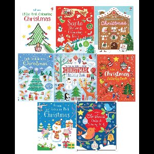 8 Books On Christmas For Children Age 3-7 years in Paperback From Usborne Publishing Ltd