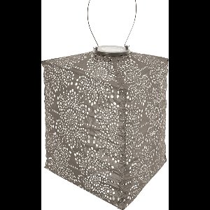 Lumiz Solar Tuinverlichting - Tuinverlichting op zonne energie - Tuinverlichting - Buitenlampjes - Tuinverlichting op zonneergie - Buitenverlichting - Decoratie - Fiore Triangle - 28 cm - Taupe