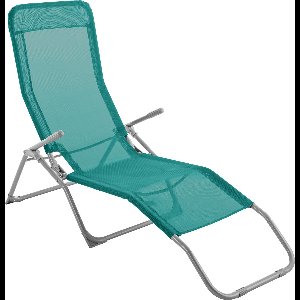 Ligbed Siesta - Opklapbaar - Metaal - Smaragdgroen - 140 x 61 x 95 cm