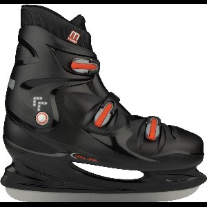 Nijdam IJshockeyschaats - Big Hank XXL - Hardboot - Zwart - Maat 49