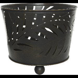 Fire bucket iron dia39-H32cm black