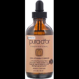 Pura D'or, 20% Vitamin C Serum - Gezichtsserum - Collageen - Anti Rimpel - Anti Acne - Tegen Pigmentvlekken - 118ml
