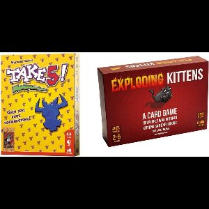 Spellenbundel - Kaartspellen - 2 Stuks - Take 5! & Exploding Kittens