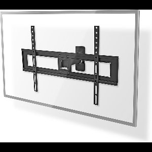Nedis Draai- en Kantelbare TV-Muurbeugel - 37 - 70 " - Maximaal schermgewicht: 35 kg - Kantelbaar - Draaibaar - Minimale muurafstand: 79 mm - Maximale muurafstand: 220 mm - 2 Draaipunt(en) - ABS / Staal