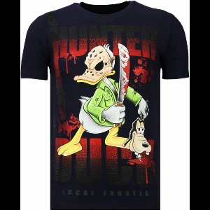 Hunter Duck - Rhinestone T-shirt - Navy