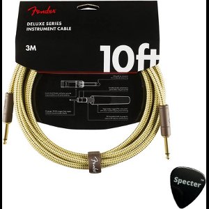 Fender Deluxe Series Gitaar Kabel met Specter Plectrum 3Meter